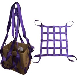 ZNBLSD Lifting Nets for Heavy Objects, Material Handling Belts, Dock Safety, Tear Resistance, Strong Load-Bearing Bag Nets (Size : 1.5 X 1.5M/Mesh 20cm)