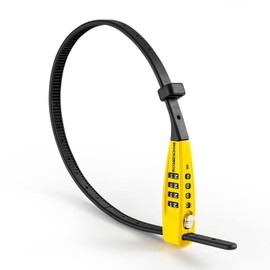 ROCKBROS Zip Tie Bike Lock Lightweight Adjustable Bike Combination for Bike Helmets Luggage Refrigerators Doors Skateboards Combo Bike Lock