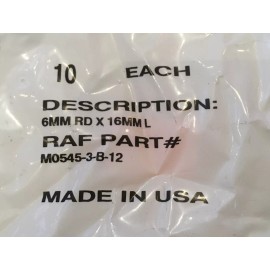 Unbranded [10 Pack]6 mm OD 16 mm Long Zinc Plated Brass Unthreaded Spacers M3 Screw Size