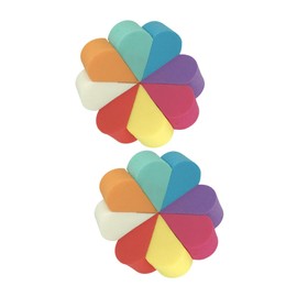 Baluue Dual-sided Beauty Sponges 16pcs Makeup Sponges for Dry Wet Use Foundation Puff Versatile Shape Design