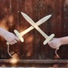 Adventure Awaits! Wooden Toy Pretend Play Sword for Kids with