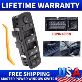 CNPAPC Front Left Power Window Switch for Jeep Liberty Dodge Nitro 08-12 4602632AG