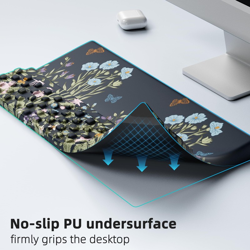 Ospelelf Keyboard Stand Pad with Wrist Rest, Comfy Ergonomic Keyboard