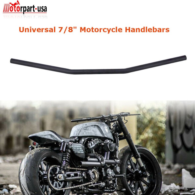 OUMURS 7/8" 22mm Motorcycle Drag Bars Handlebars For Harley Cafe