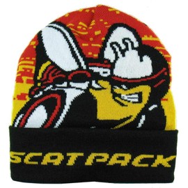 Dodge Scat Pack Knitted Both Side Image Woven Hat Beanie for Men or Women Multi