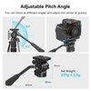 SMALLRIG Tripod Fluid Head Pan Tilt Head CH10 with Quick