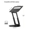 tounee Telescopic Laptop Stand for Desk with 360° Swivel Base,