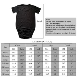 KLANNIZEROE - Body clásico sólido a presión, pijama ABDL para pañales, Blanco, XXXL