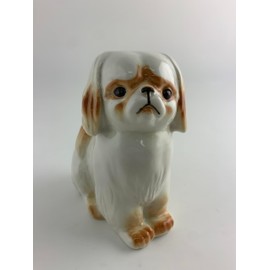 Lomonosov Imperial Porcelain Collectible Realistic Figurine Dog Doggie Assorted Collection (Pekingese Brown)