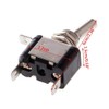 E Support 12V 20A AMP Purple LED Light Rocker Toggle