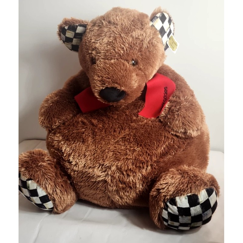 Mackenzie Plush Mac Bear Chair Childs 22" Tall, Brown, Handmade