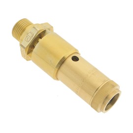 TÜV high-performance safety valve G 1/2 inch (2.5 bar) brass fixed and sealed