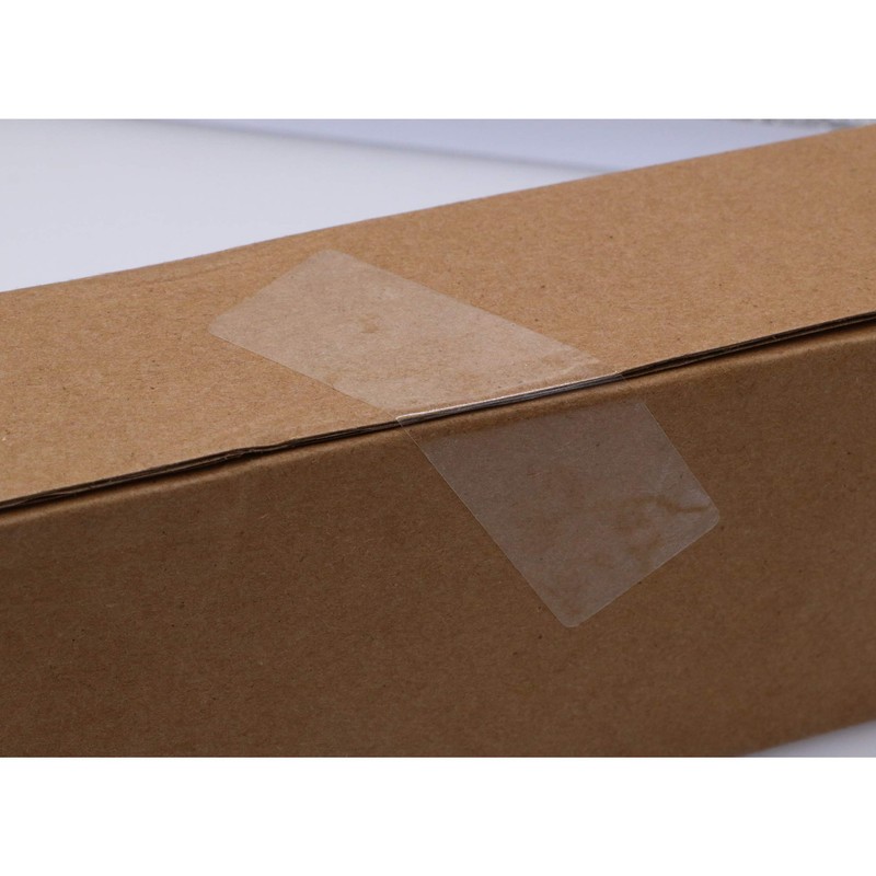 Hylabelest Rectangle Crystal Clear Retail Package Seals Circle Wafer Stickers