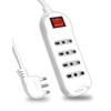 V-TAC Power Strip with Switch and Cable of 1.5 Metres,