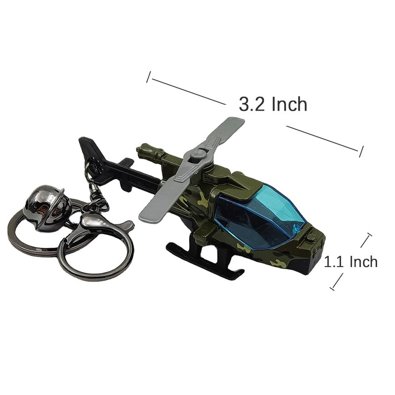 Pouior helicopter keychain (Green)