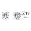 Silver Stud Earrings for Women Girls, Sterling Silver Cubic Zirconia