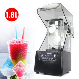 Commercial Blender Juicer Smoothie Maker with Soundproof Cover Capacity 1.8L for Home Commercial Bar Use (2200w) (StyleC)
