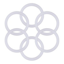 6 Pcs Gasket Seal Rings Replacement for Aluminium Stovetop Coffee Maker Moka Pots (3 Cup)