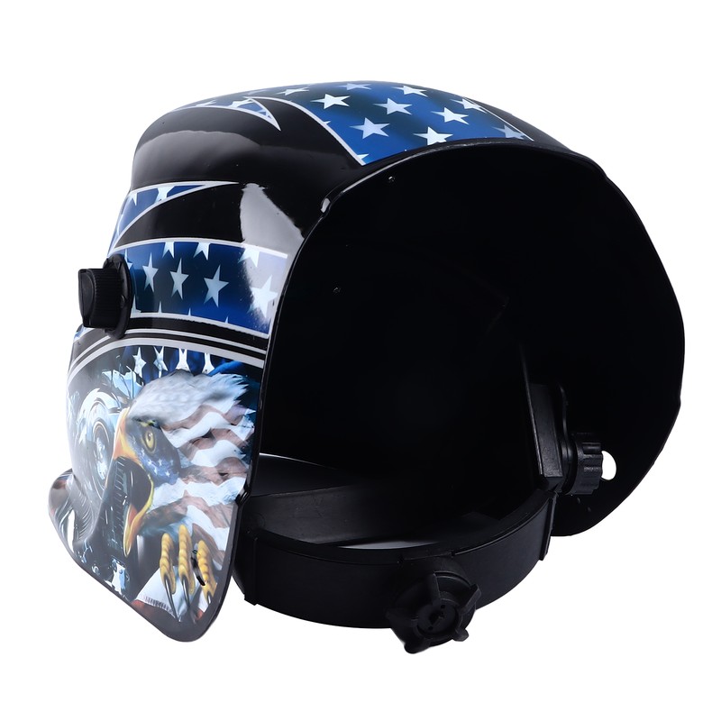 Auto Darkening Welding Helmet Large View Solar Powered Wide Shade