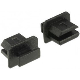 Delock 64026 Black 10pc (S) Safety Cap for Plug Safety caps – for Plugs (Mini DisplayPort, Black, Polyethylene (PE), 8.7 mm, 9.5 mm, 7 mm)