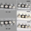 4-Light Bathroom Vanity Light Fixtures, Matte Black Modern Vanity Lights