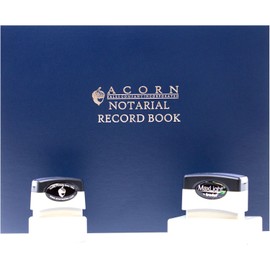 Premium Idaho Notary Public Supply Kit, Kit Includes: Acknowledgement Stamp, Record Book, and Round Notary Stamp - MaxLight Pre-Inked Stamps, 5 Ink Colors