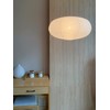 Henjjras large White Oblate Pendant Lamp Shade 55.5cm(21.85in) Chinses lantern