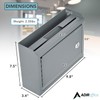 Adir Suggestion Box with Slot and Lock - Money Drop