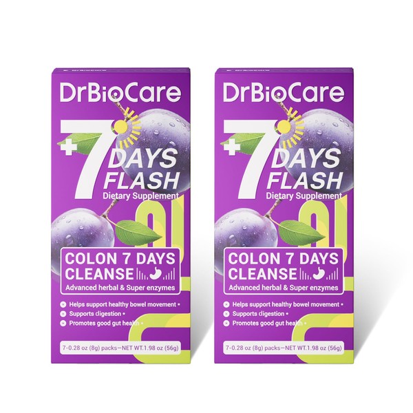 DrBioCare Colon 7 Days Cleanse, 7 Days Flash, Colon Cleanse,
