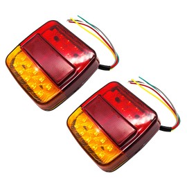 Caravan Rear Light, LemonBest 12 V Trailer Truck Caravan 26 LED Rear Light for Truck, Trailer, Truck, Van Caravan (Pack of 2X)