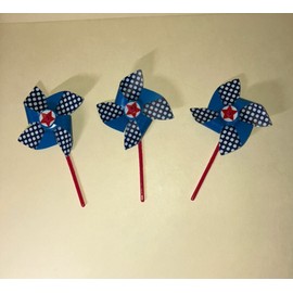 Bakery Crafts Cupcake Pick Toppers - Lot of 12  "4th Of July" Patriotic    SC#4275
