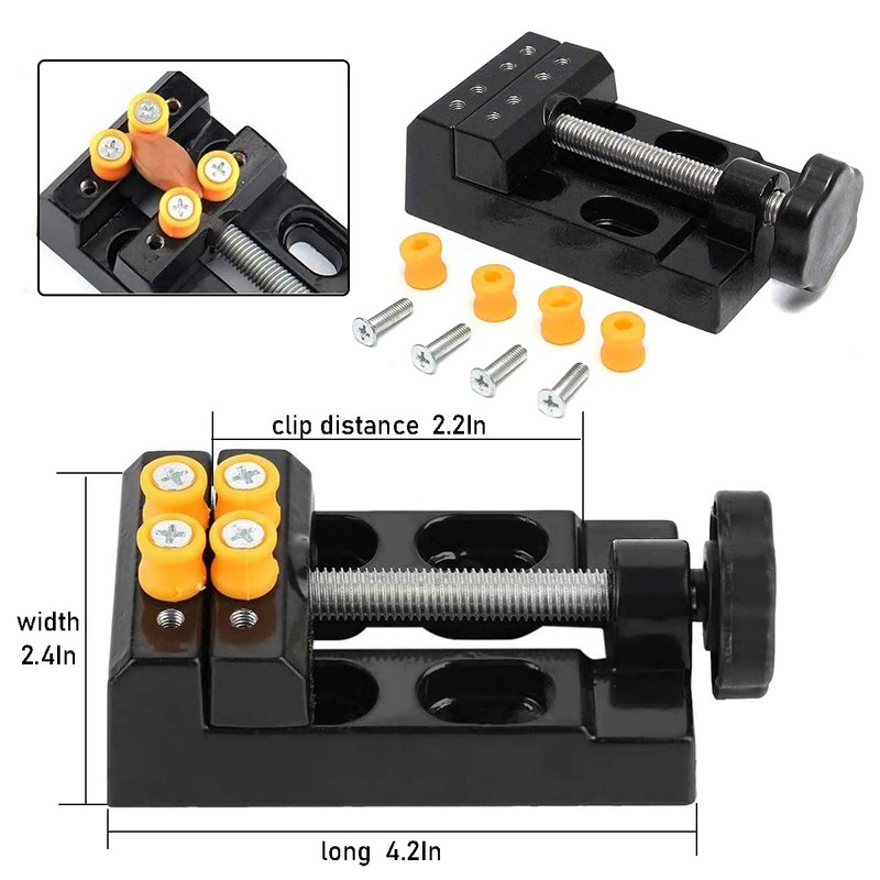 EDIONS Hand Drill Set, Mini Vise Hand Drill Set with