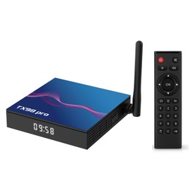 TX98 pro Android 12.0 Smart TV Box Allwinner H618 Quad-core 4K Media Player AV1 H.265 VP9 Decording 2.4G&5G Dual Band WiFi BT5.0 Digital Display with Remote Control