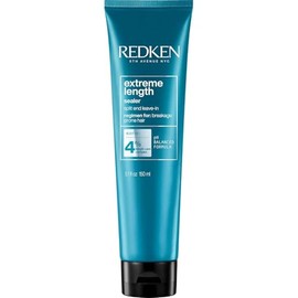 Tratamiento sin enjuague para prevenir puntas abiertas, aporta fuerza al cabello dañado, para cabello que se quiebra, formulado con Biotina | 150ml | Extreme Lenght de Redken
