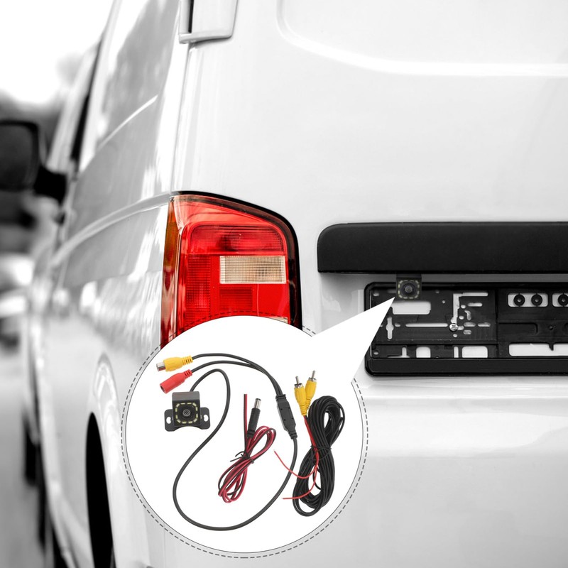 KOMBIUDA High Resolution Backup Camera with Wide View Angle LED