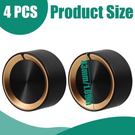 DOKRIN Knobs & Switches for Oven & Cooker, 4 Pieces Gas Hob Knobs, 8mm Oven Knobs, Kitchen Gas Regulator Knobs Stove Knobs