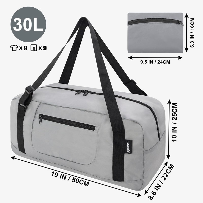 HOLYLUCK Foldable Travel Duffel Bag For Women & Men Luggage