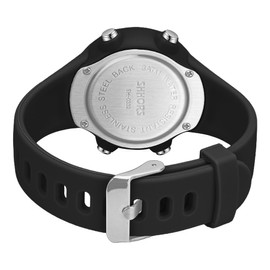 Digital Wristwatch, Women's, Slim, Wristwatch, Unisex, Stylish, Waterproof, Black, Simple, Sports Watch, Multi-Function, Alarm, Date, Week, Stopwatch, LED Light, 02-black