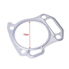 3 pcs High Compression Performance for Predator 212cc Head Gasket .010 70mm,for GX160 GX200 Silvery