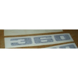 1973 1974 PLYMOUTH 360 HOOD SCOOP INSERT DECAL - BLACK