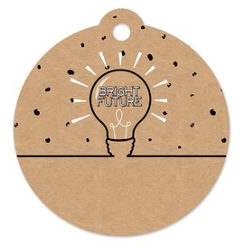Big Dot of Happiness Bright Future - Graduation Party Favor Gift Tags (Set of 20)