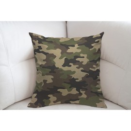 Mugod Camouflage Pattern Military Backgound Cushion Cover Throw Pillow Covers Pillow Case for Men Women Decorative Home Sofa Chair Couch 45x45cm/18x18 Inch