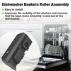 WD28X27241 Dishwasher Rack Carrier and Roller Kit Compatible with G-E