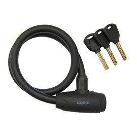 GORIN Wire Lock, G227W, 0.5 x 23.6 inches (12 x 600 mm), Black (K)