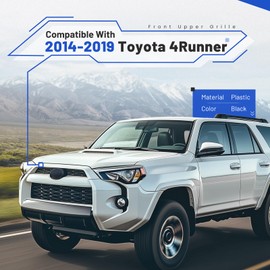 JMTAAT Front Upper Grille Compatible with 2014-2019 Toyota 4Runner Replacement for 5310135080C0 5310135080A0 TO1200369 Bumper Mesh Grill Black
