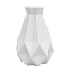 1 Piece White Vase, Irregular Vase, Geometric Plastic Vase, Desktop