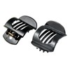 2 x schwarz Plastik Damen Barrette Haarpin Haarklammer Haar Clip