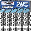 Grtard Black Magnetic Hooks, Strong Magnetic Hooks for Hanging, Magnets