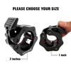 BEAR GRIP Barbell Clamps Collars - Pair of Quick Release