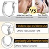 Chriscoco Hoop Earrings 925 Silver for Women Hoop Earrings Large